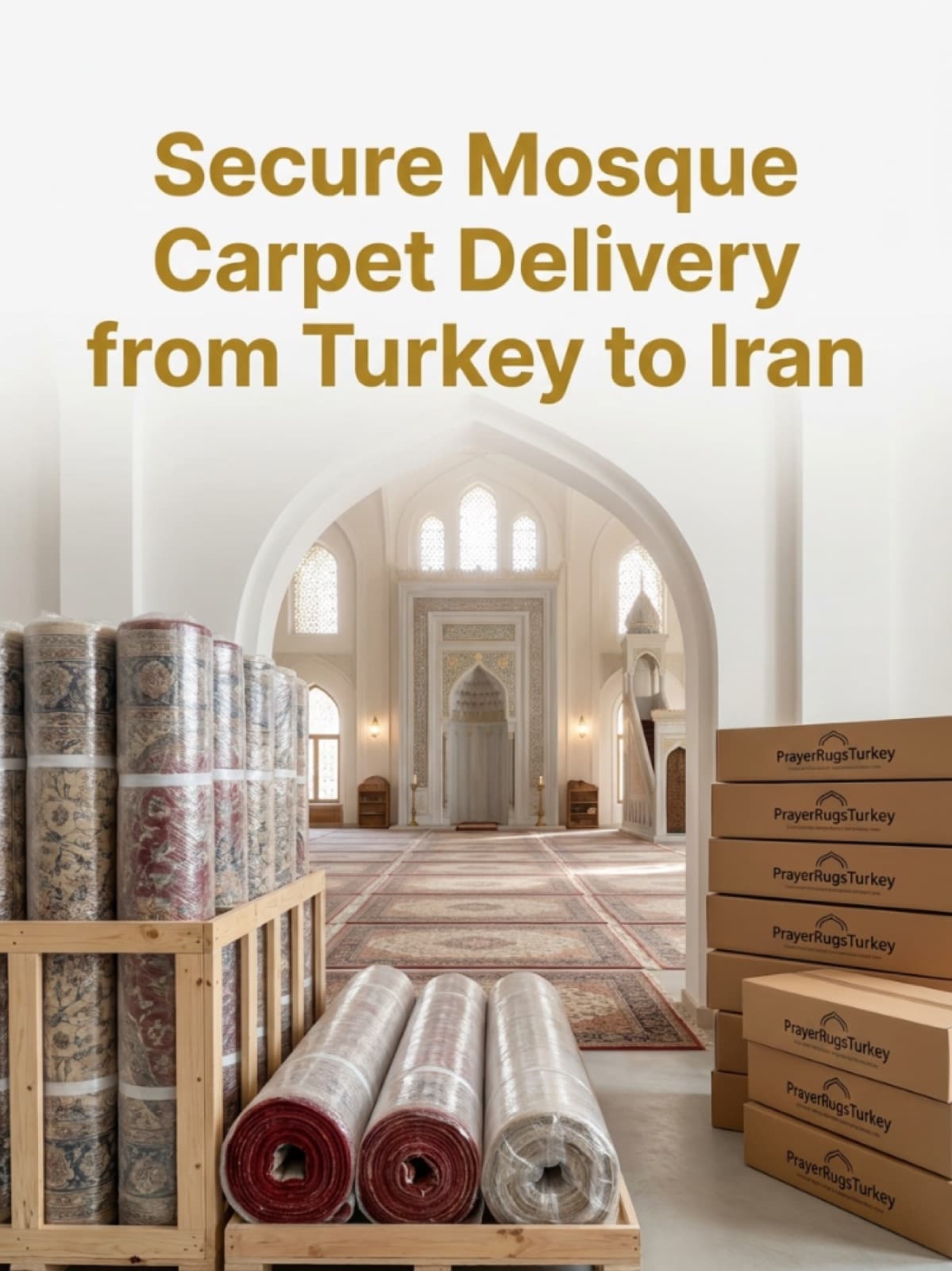 Secure Mosque Carpet Delivery from Turkey to Iran