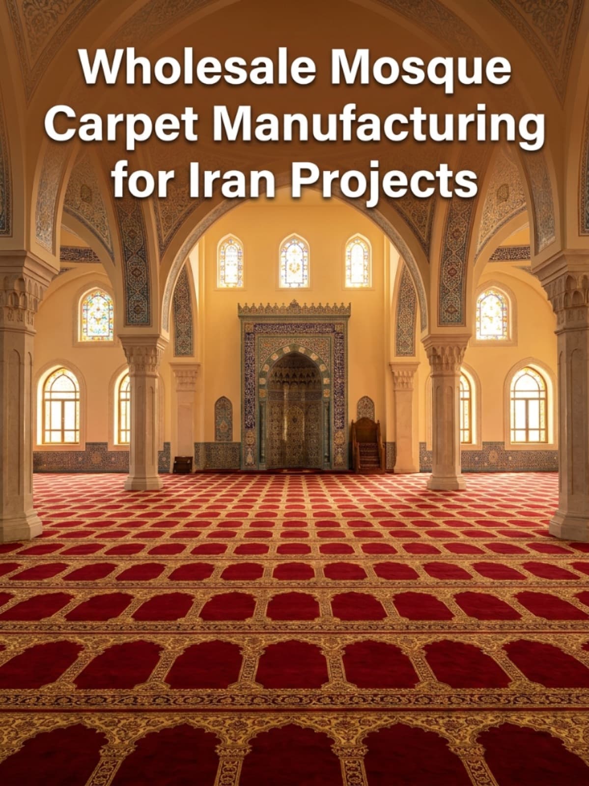 Wholesale Mosque Carpet Manufacturing for Iran Projects