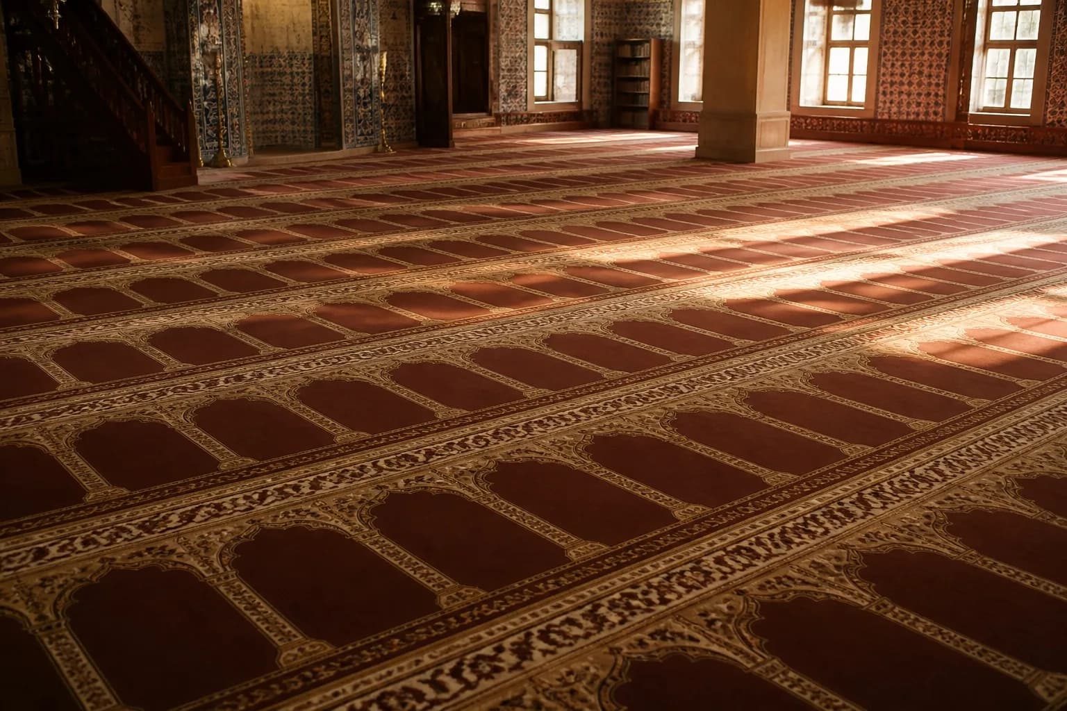 Gaziantep Saf Hizalı Cami Halısı