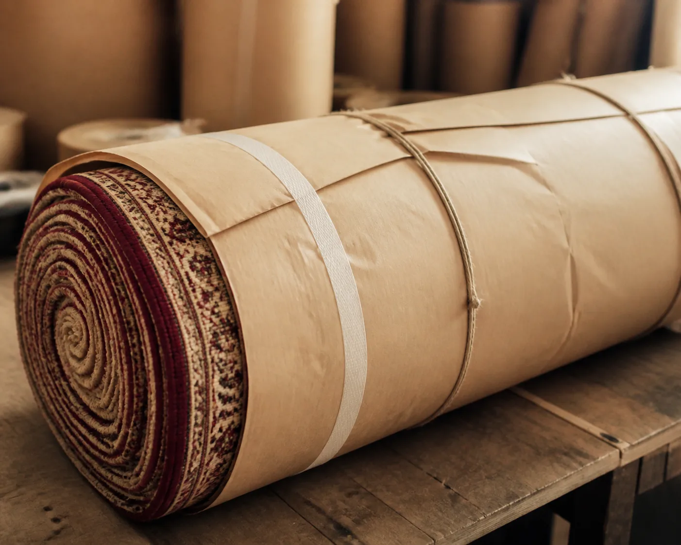 Mosque carpet secure packaging and shipping after purchase