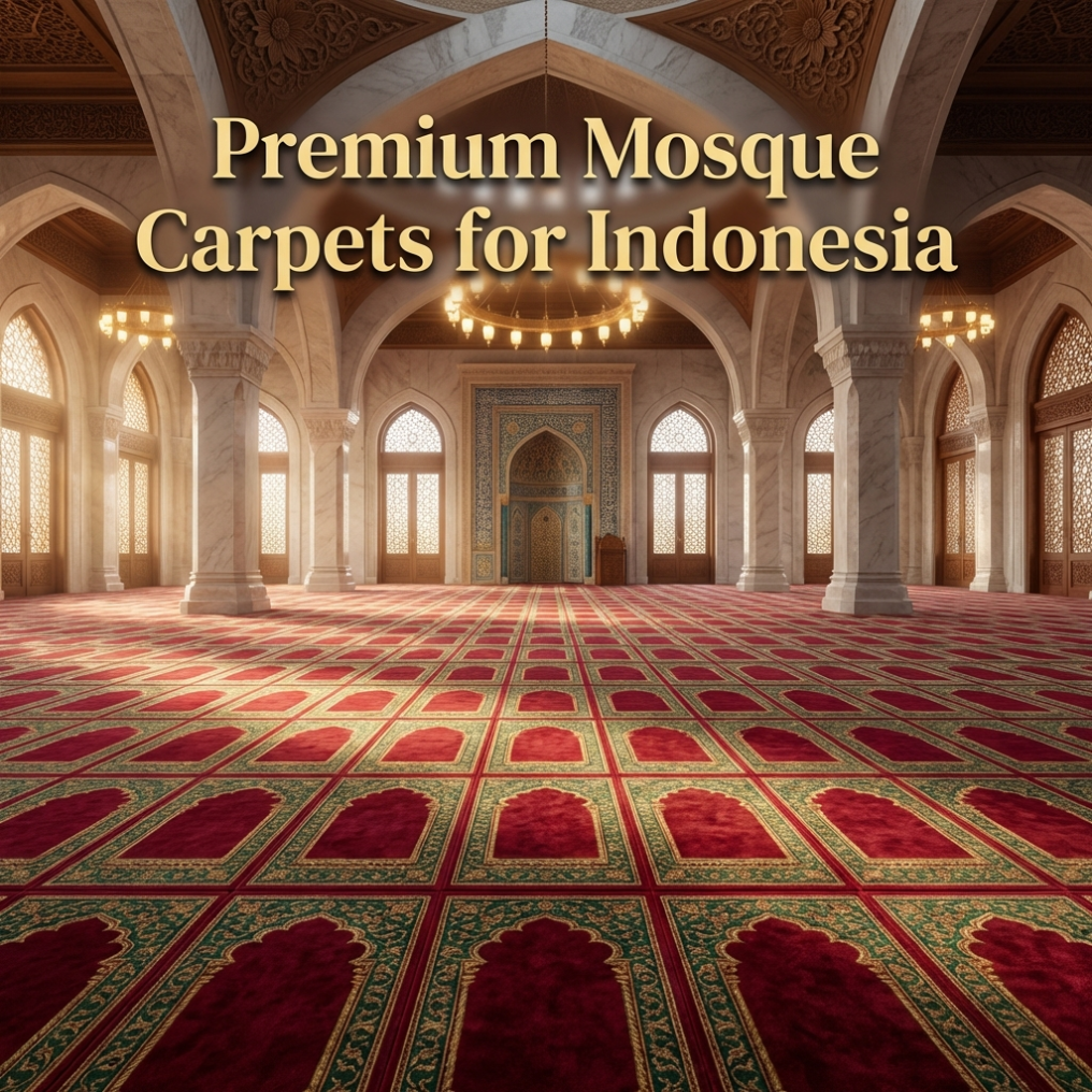 premium mosque carpets for indonesia